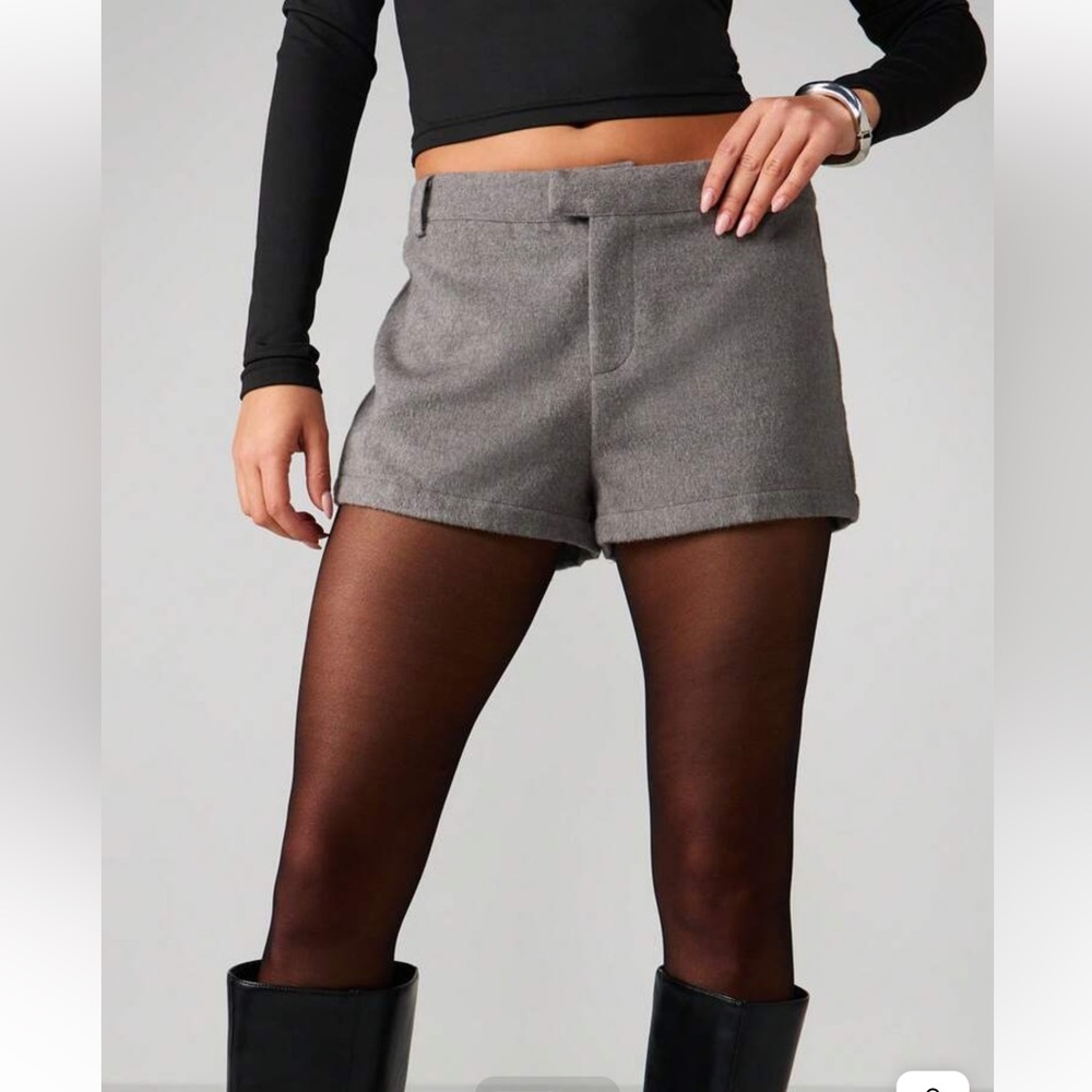 Missguided High Waist Gray Women's Shorts